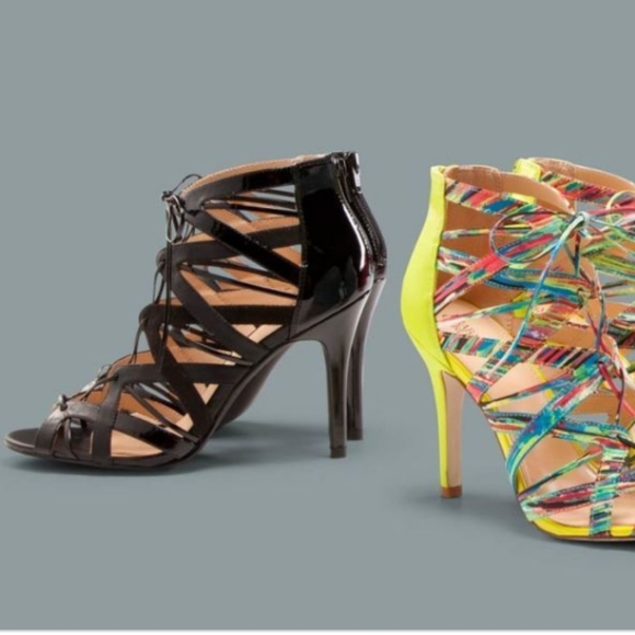 Prabal Gurung for Target Cage Strappy Gladiator Heels 6.5 - Picture 2 of 7